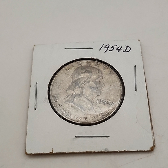 1954 D Franklin Half Dollar - Picture 1 of 6